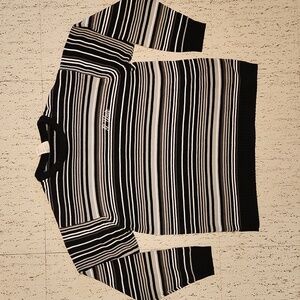 G Unit Striped Heavyweight Embroidered Knit Crewneck Sweater Vintage Y2K